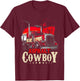 Asphalt Cowboy Trucker T-Shirt - T-Shirt | Maroon
