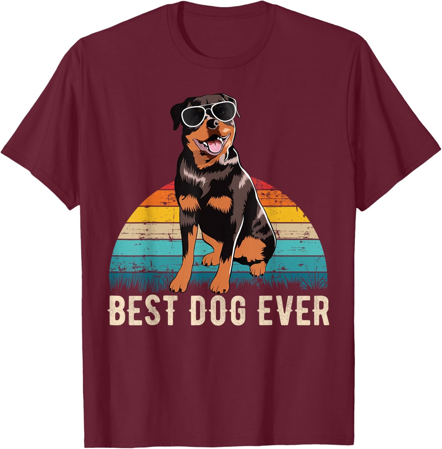 Rottweiler Dog Rottie T-Shirt - T-Shirt | Maroon
