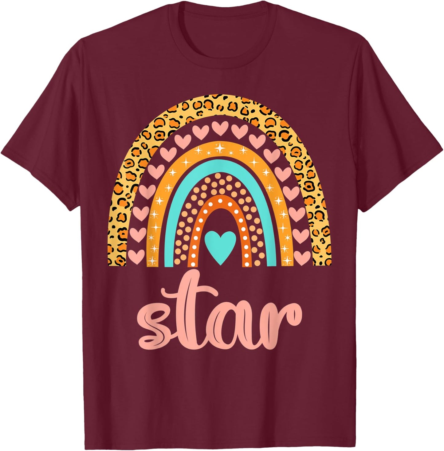 Star Star Name Birthday Shirt Gift T-Shirt - T-Shirt | Maroon
