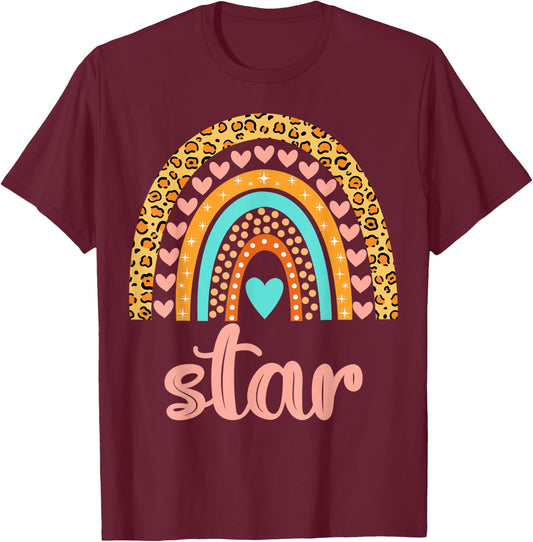 Star Star Name Birthday Shirt Gift T-Shirt - T-Shirt | Maroon
