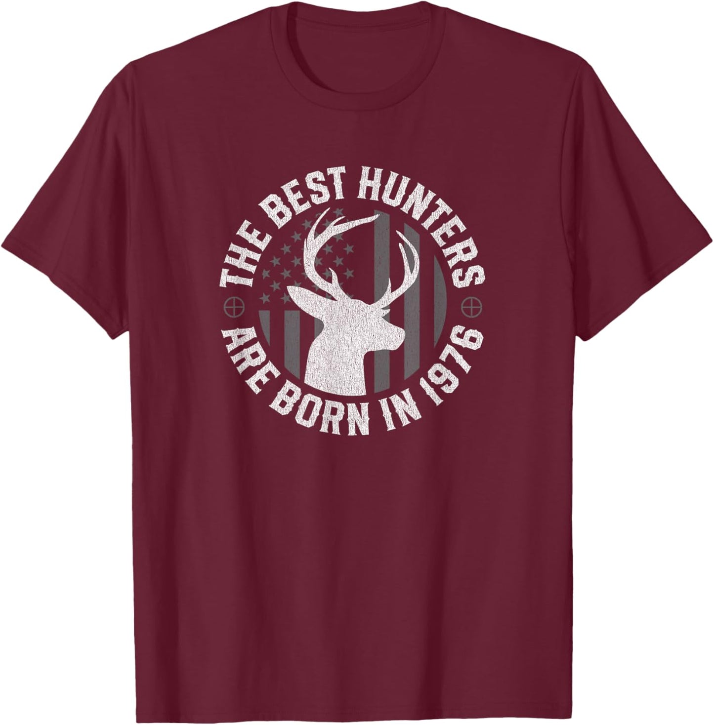 50 Year Old Deer Hunter Hunting 1976 50th Birthday T-Shirt - T-Shirt | Maroon
