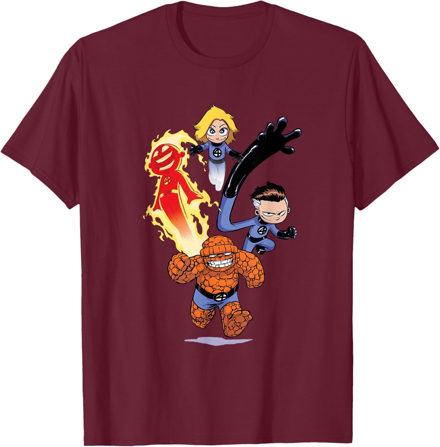 Marvel Fantastic Four Young T-Shirt - T-Shirt | Maroon