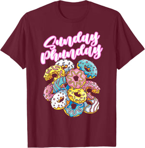 Sunday Phunday Phish Donuts Family Bakers T-Shirt - T-Shirt | Maroon