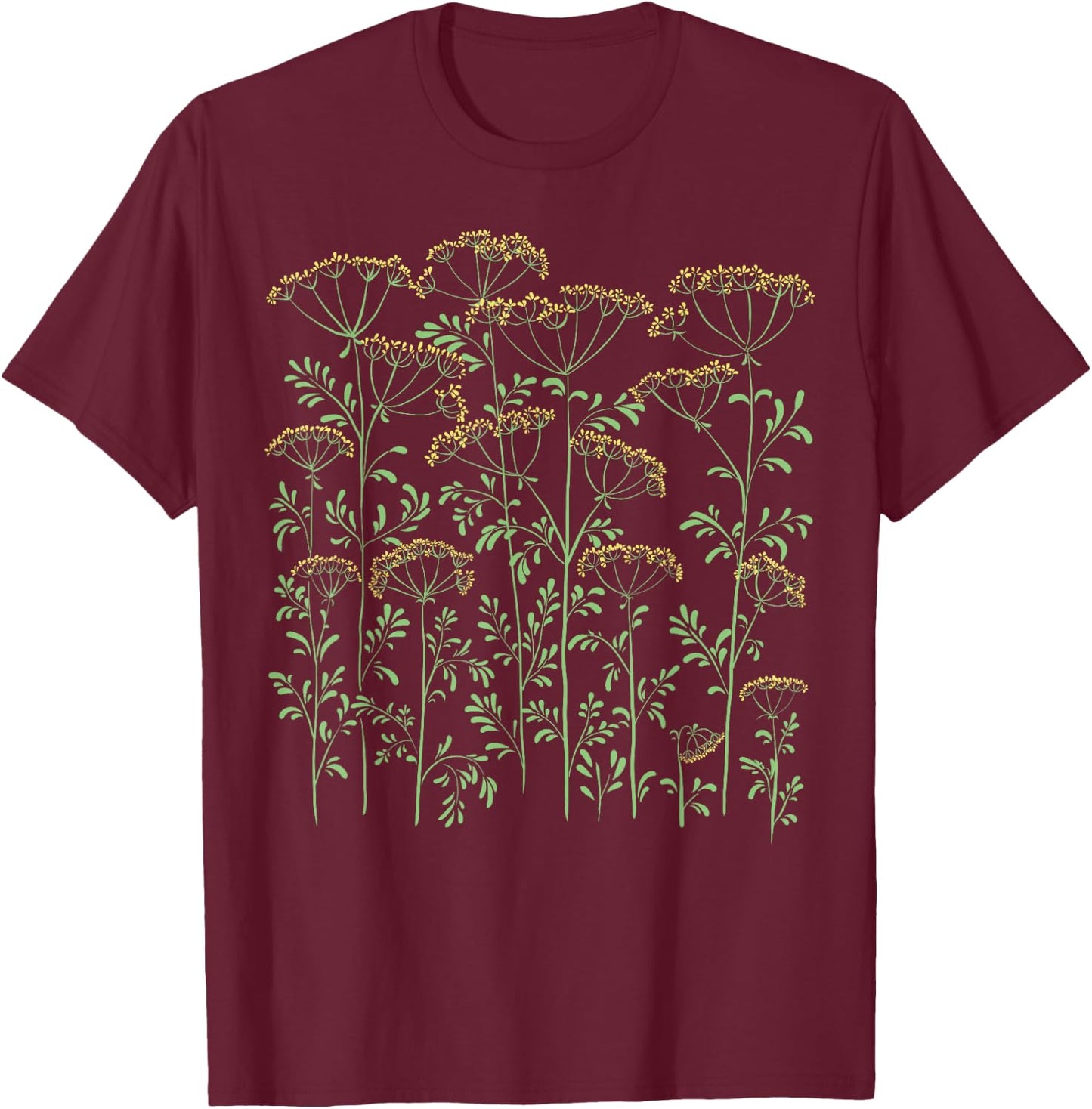 Made in Ukraine Shirts by Alice Ron Dill Ukrop Ukraine Food Ukrainian Vyshyvanka Botanical T-Shirt - T-Shirt | Maroon