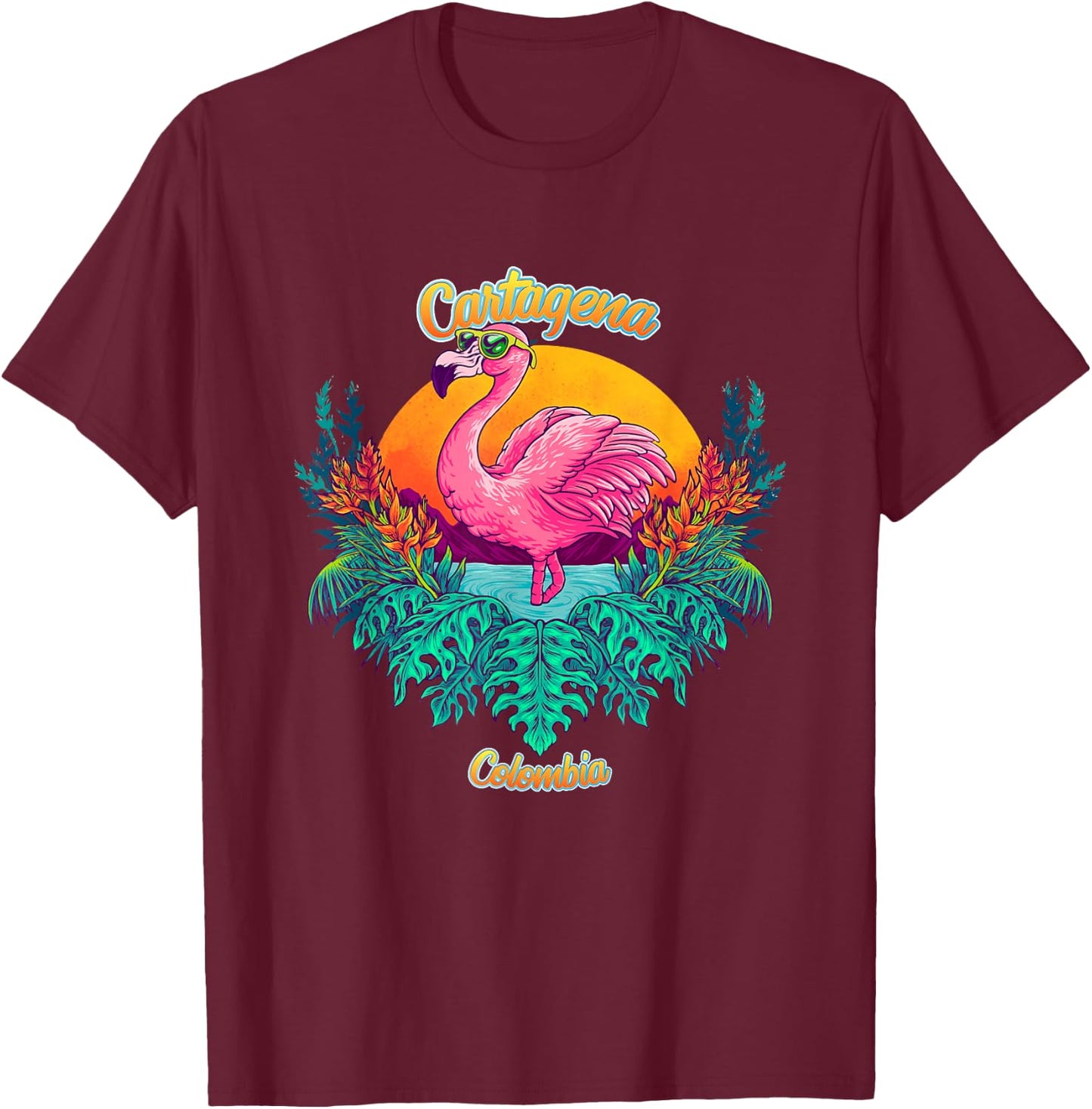 Cartagena Souvenir - Colombia Reminder T-Shirt - T-Shirt | Maroon