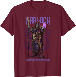 Warlock Unknown Player Character Role Playing Game Funny RPG T-Shirt - T-Shirt | Maroon