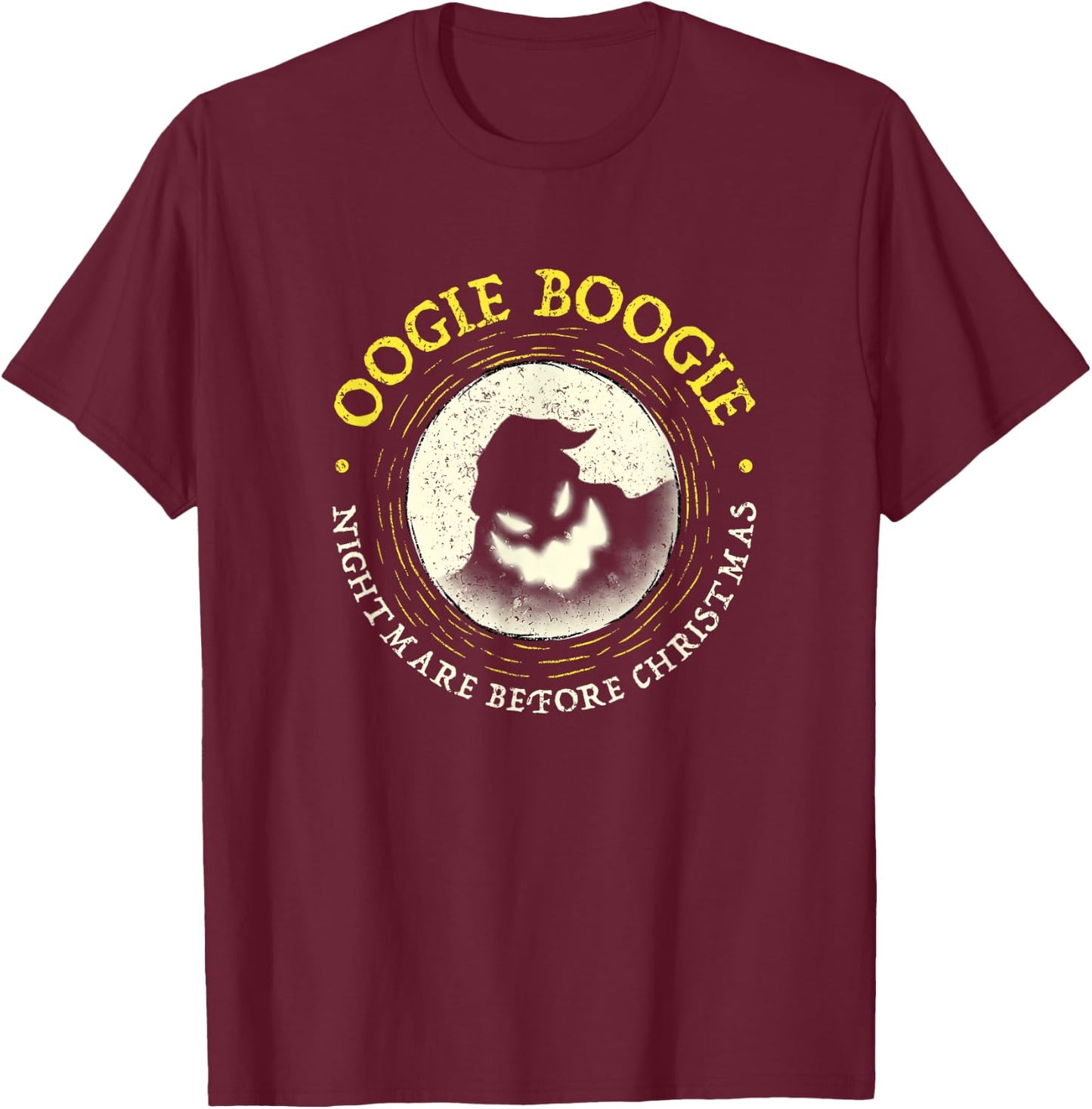 Disney - Nightmare Oogie Boogie Moon T-Shirt - T-Shirt | Maroon