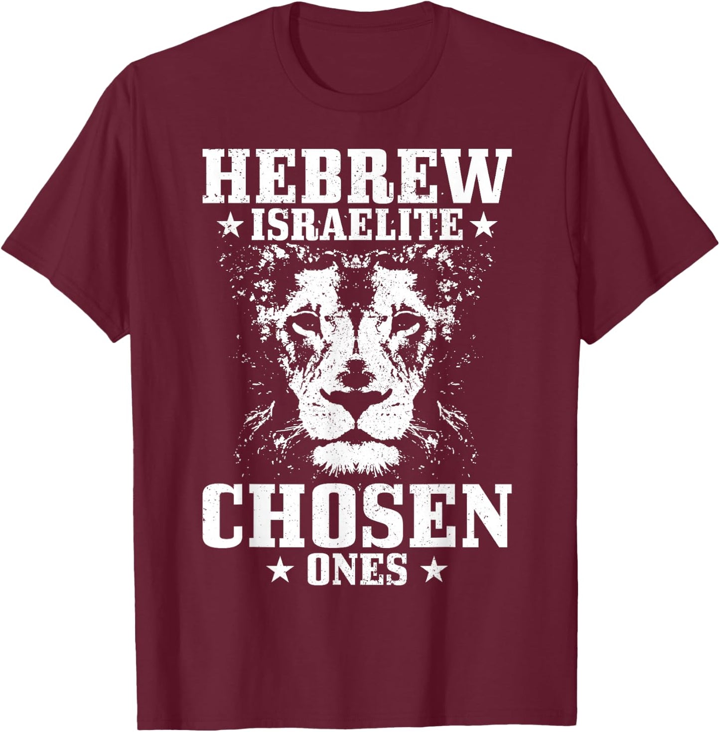 Israelite Hebrew Lion of Judah T-Shirt - T-Shirt | Maroon