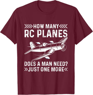 RC Plane Pilot Remote Controlled Glider RC Airplane T-Shirt - T-Shirt | Maroon