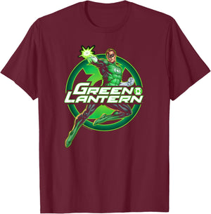 Green Lantern Glow T-Shirt - T-Shirt | Maroon