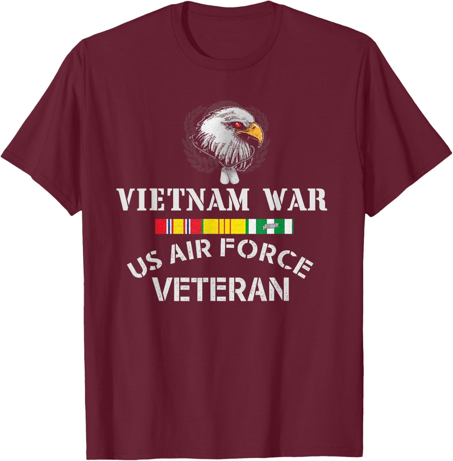 Us Air Force vietnam veteran t shirt Veteran's Day Gift T-Shirt - T-Shirt | Maroon