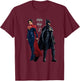 The Flash Movie Batman and Supergirl T-Shirt - T-Shirt | Maroon