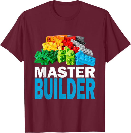 Master Builder Funny Architect Design Idea Architect T-Shirt - T-Shirt | Maroon