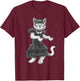 goth kawaii Wednesday dress cat dance T-Shirt - T-Shirt | Maroon