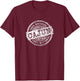 Vintage 100% Certified Cajun White Stamp Louisiana T-Shirt - T-Shirt | Maroon