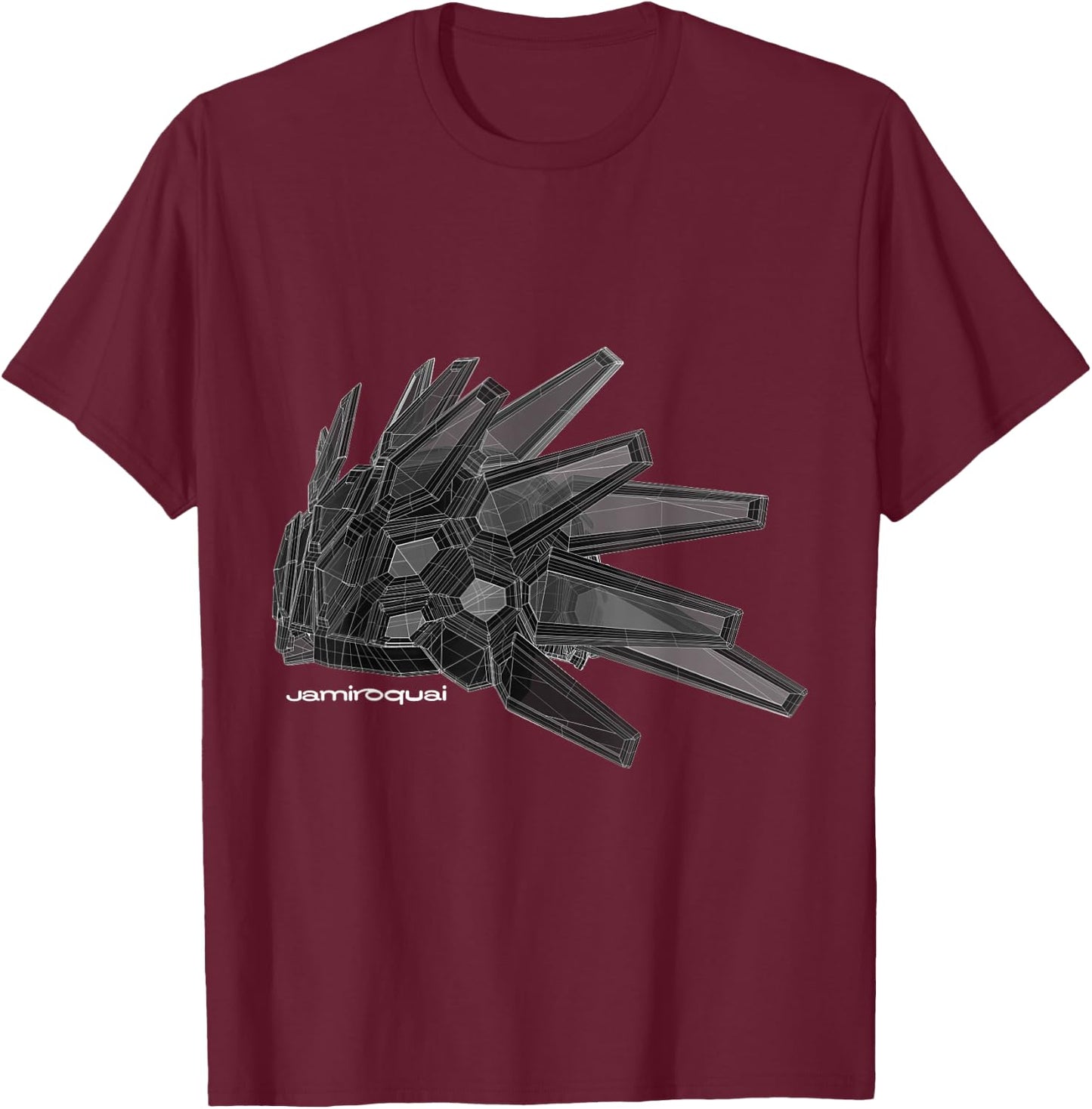 Jamiroquai Official Automaton Hat T-Shirt - T-Shirt | Maroon