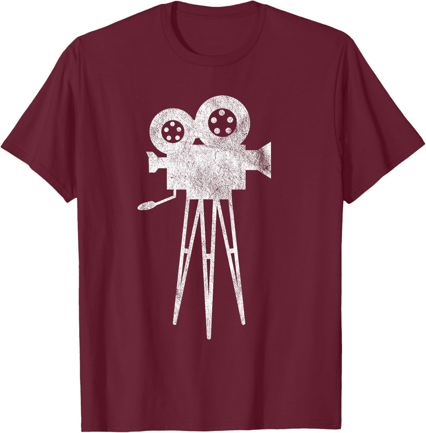 Videographer Director Video Camera Cinema Film Photo T-Shirt - T-Shirt | Maroon