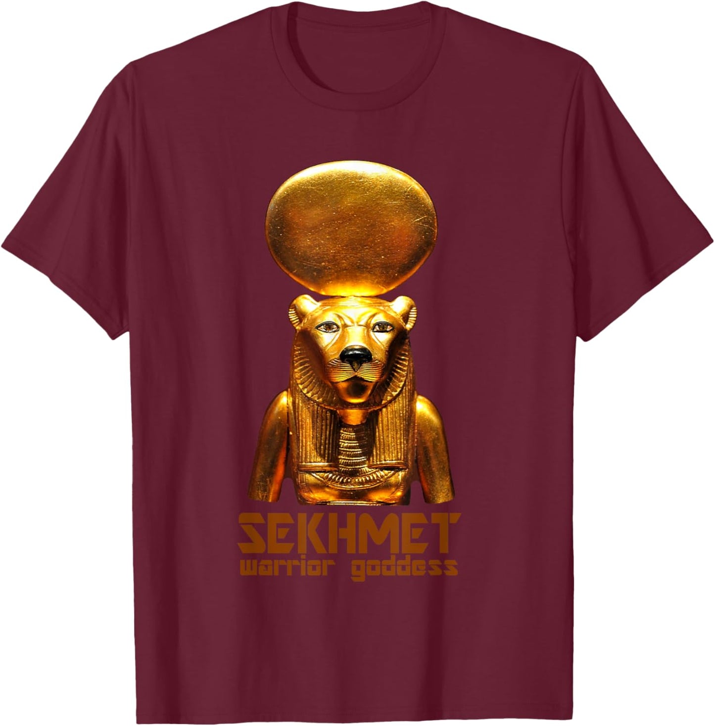 Sekhmet A Worrior Goddess From Ancient Pharaonic Egypt T-Shirt - T-Shirt | Maroon