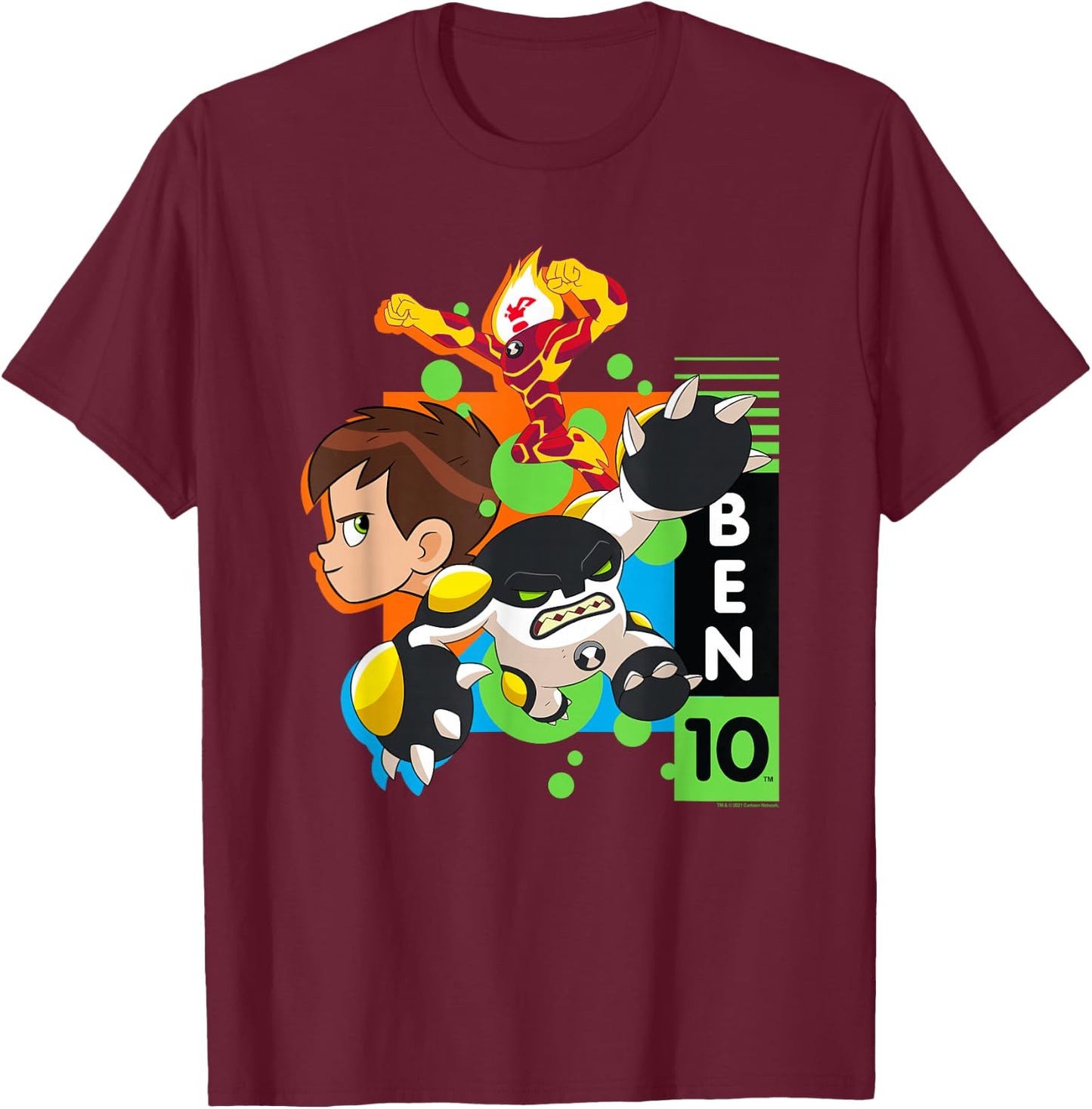Ben 10 The Vibe T-Shirt - T-Shirt | Maroon