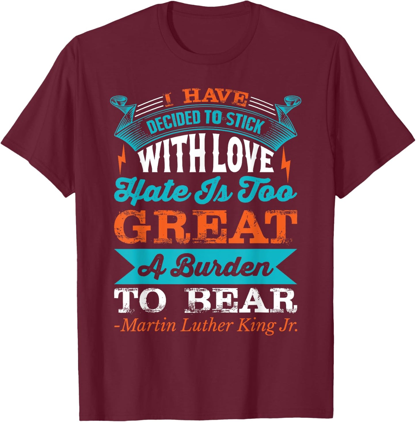 Martin Luther King Jr. T-Shirt - T-Shirt | Maroon