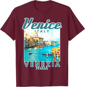 Venice Italy Venezia Italia Italian Souvenir T-Shirt - T-Shirt | Maroon