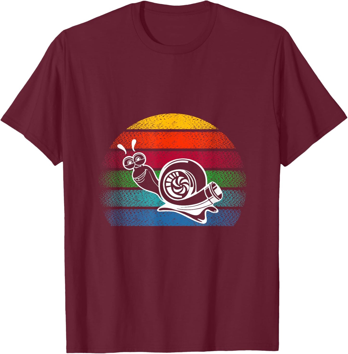 Turbo Snail Boost Racing Team Car Engine Steam Punk Style T-Shirt - T-Shirt | Maroon