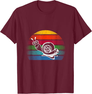 Turbo Snail Boost Racing Team Car Engine Steam Punk Style T-Shirt - T-Shirt | Maroon