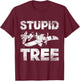 Stupid Tree RC Plane RC Airplane Model Airplane T-Shirt - T-Shirt | Maroon