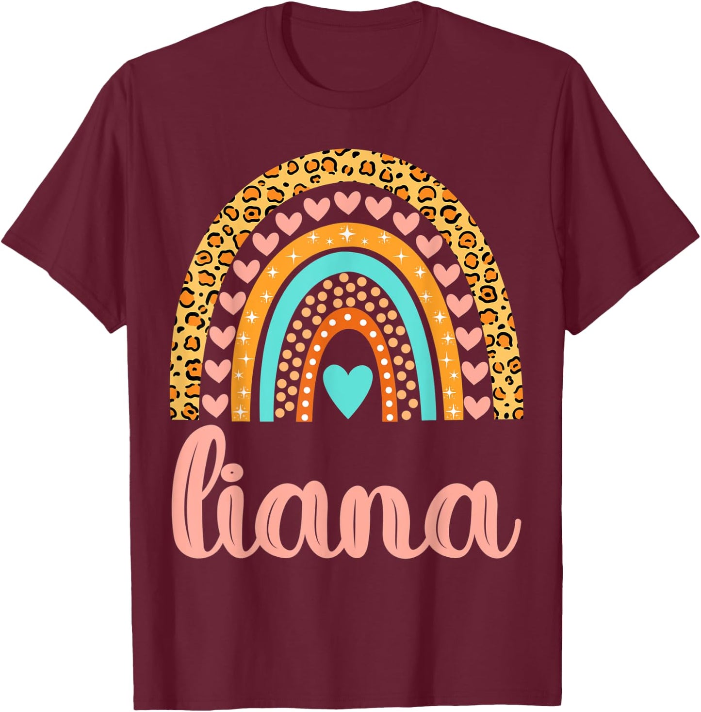 Liana Liana Name Birthday Shirt Gift T-Shirt - T-Shirt | Maroon
