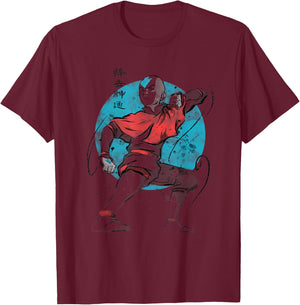 The Last Airbender Aang Air Signs T-Shirt - T-Shirt | Maroon