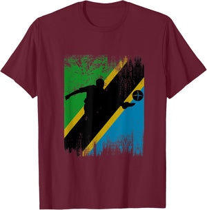 Tanzania Soccer Tanzanian Football Tanzania futbol team T-Shirt - T-Shirt | Maroon