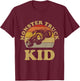 Monster Truck Kids Retro Vintage Monster Truck Shirt T-Shirt - T-Shirt | Maroon