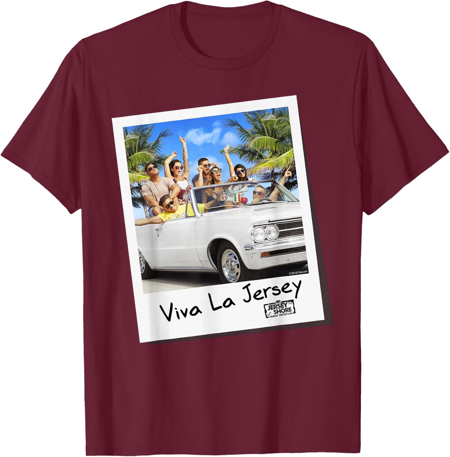 MTV - Jersey Shore Viva La Jersey T-Shirt - T-Shirt | Maroon