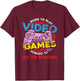 Born To Play Video Games Forced To Go To School Funny Gaming T-Shirt - T-Shirt | Maroon