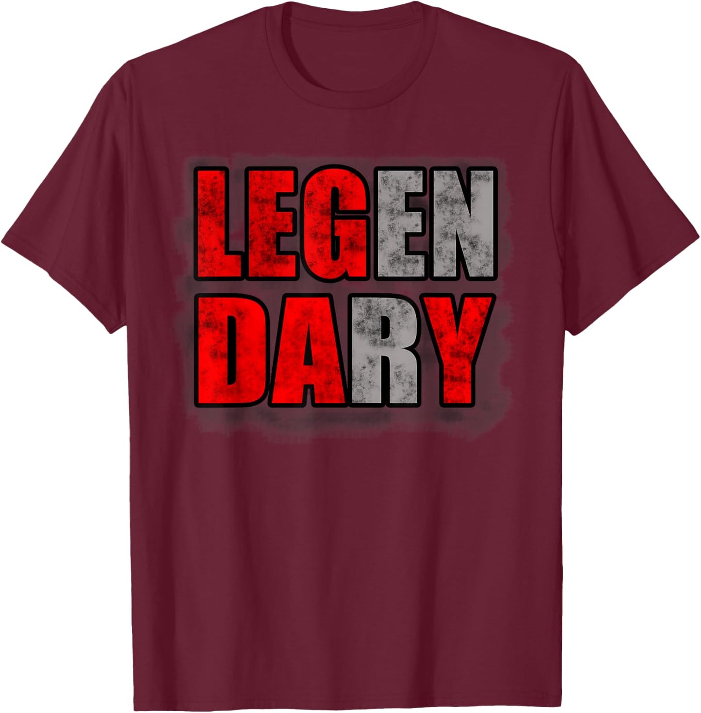 Leg Day Legendary Shirt Fitness Bodybuilding T-Shirt - T-Shirt | Maroon