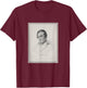 Washington Irving Vintage Portrait (1922) T-Shirt - T-Shirt | Maroon
