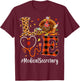 Medical Secretary Love Thanksgiving Leopard Funny Turkey T-Shirt - T-Shirt | Maroon