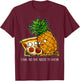 Pineapple Pizza - Funny Pepperoni Pizzas T-Shirt - T-Shirt | Maroon
