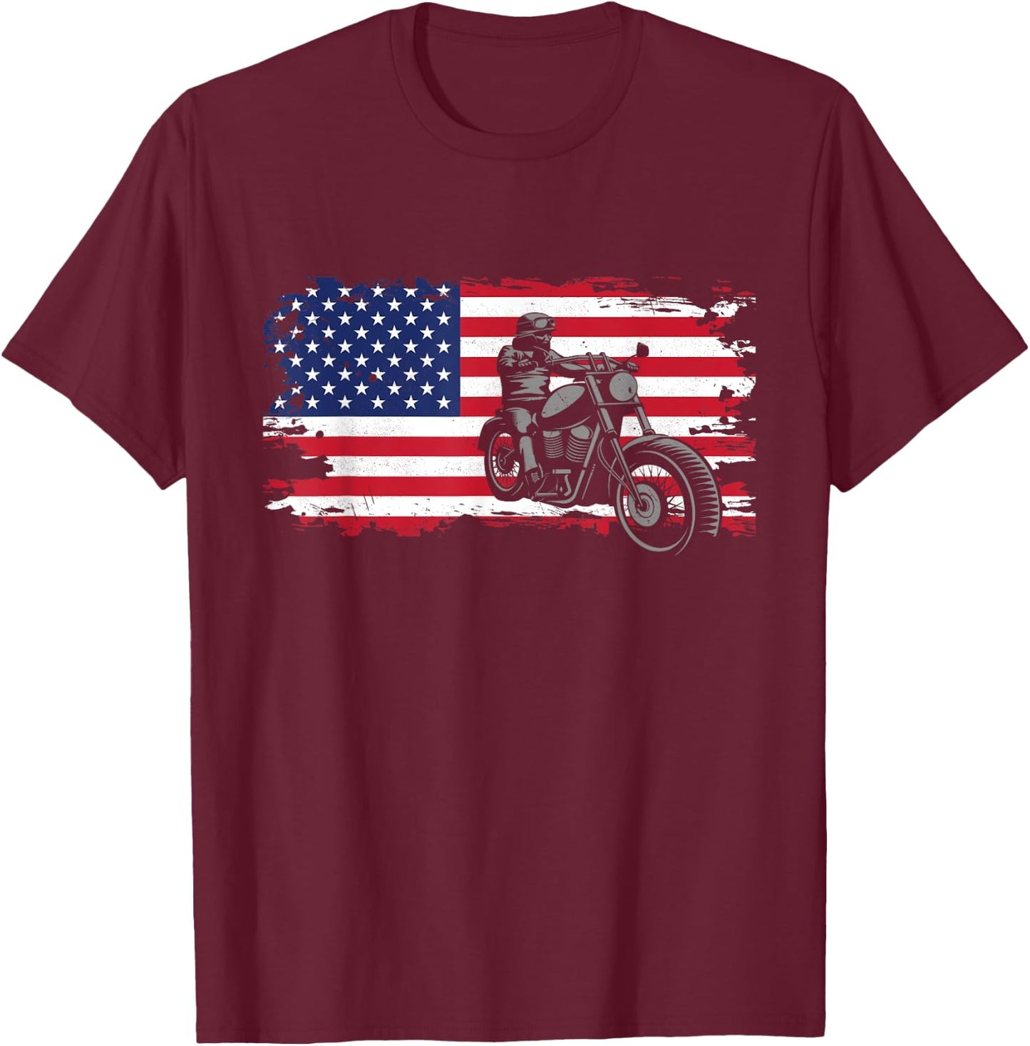 Motorcycle Clothing for Bikers -Adults Black Motorcycling Modern Letter Print Small Classic Fit Cotton 60% Polyester 40% Short Sleeve Machine Wash Spring, Summer 1 Count T-Shirt - T-Shirt | Maroon