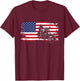 Motorcycle Clothing for Bikers -Adults Black Motorcycling Modern Letter Print Small Classic Fit Cotton 60% Polyester 40% Short Sleeve Machine Wash Spring, Summer 1 Count T-Shirt - T-Shirt | Maroon
