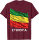 Ethiopian flag T-Shirt - T-Shirt | Maroon