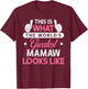 Mamaw Gift: World's Greatest Mamaw T-Shirt - T-Shirt | Maroon