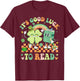 It's Good Luck To Read Patricks Day Librarian Bookish Lucky T-Shirt - T-Shirt | Maroon