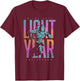 Disney Pixar Lightyear Buzz Lightyear to Infinity and Beyond Small T-Shirt - T-Shirt | Maroon