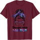 Rheumatoid Arthritis Warrior Messy Bun Believe Women Girls T-Shirt - T-Shirt | Maroon