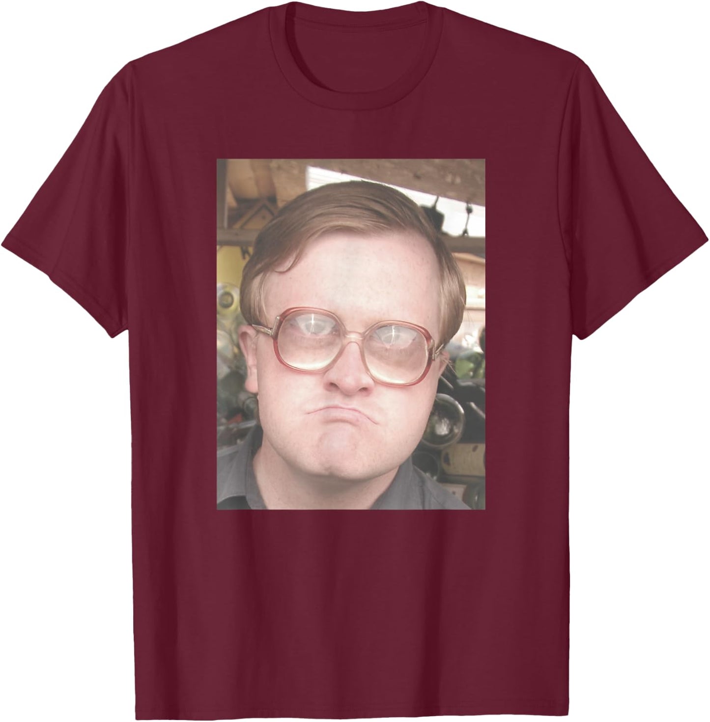 Trailer Park Boys Bubbles Front & Back Portrait T-Shirt - T-Shirt | Maroon