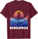 Aerospace Engineer Rocket Vaporwave Aeronautical Space T-Shirt - T-Shirt | Maroon