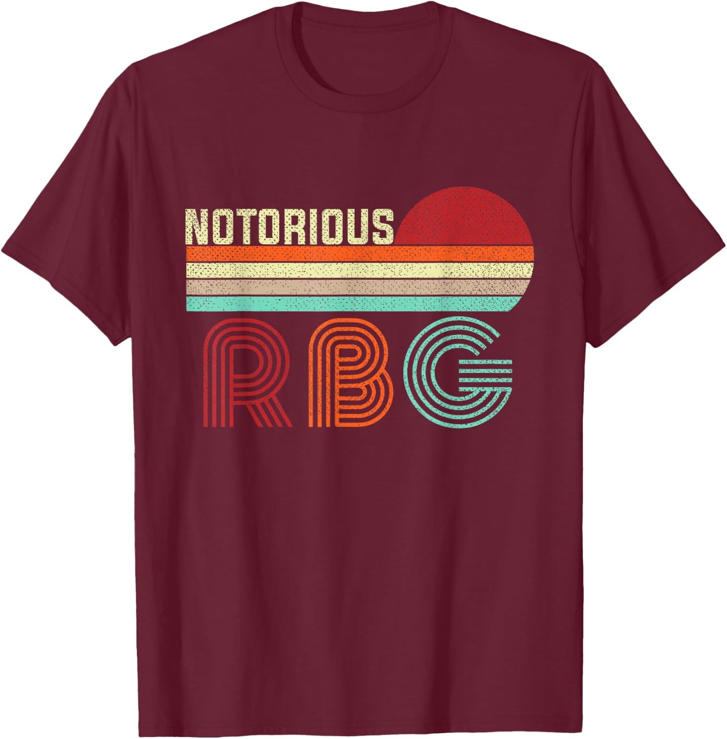 Vintage Notorious RBG shirt , Ruth Bader Ginsburg T-Shirt - T-Shirt | Maroon