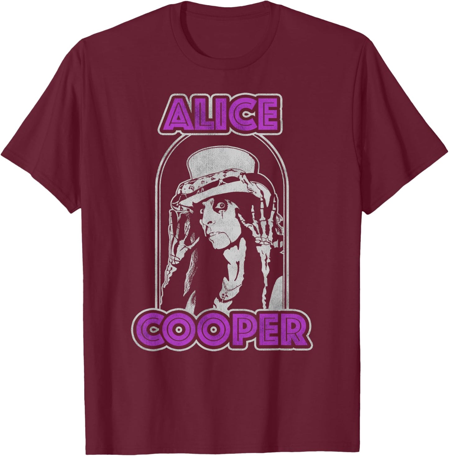 Alice Cooper – Top Hat T-Shirt - T-Shirt | Maroon