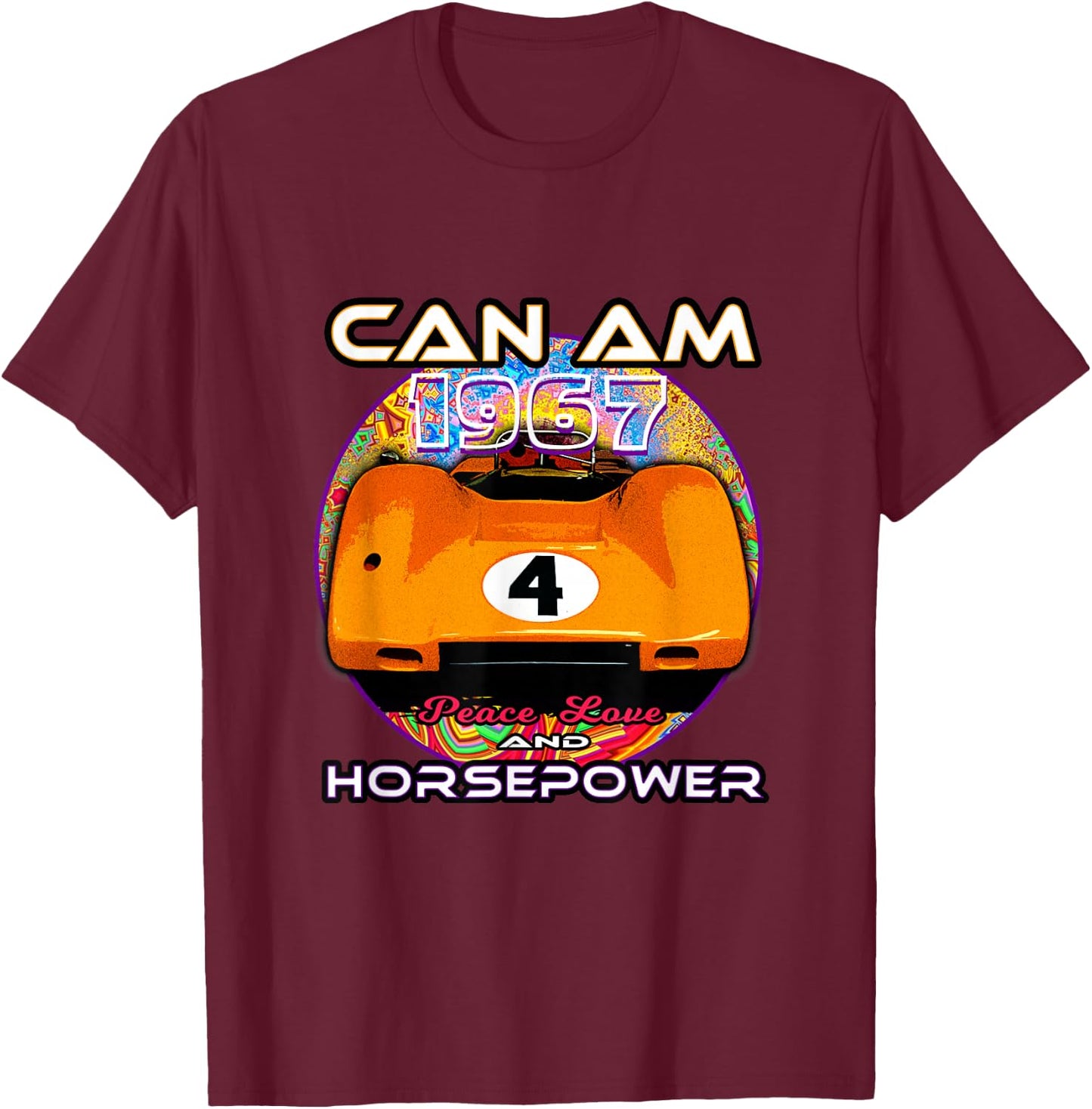 Can Am Historic Racing 1967 shirt T-Shirt - T-Shirt | Maroon